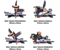 Skersinio pjovimo staklės Evolution R255SMSP; 255 mm; 2000 W