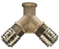 Dvišakis 3/8" su greitomis jungtimis EWO 1372