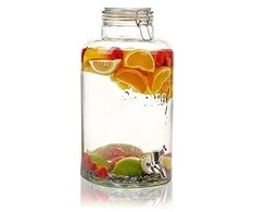 Excellent Houseware Stiklainis su kraneliu stiklinis 8 l