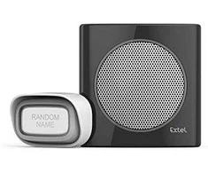 Orno Dzwonek EXTEL diBi Flash belaidis baterijomis maitinamas durų skambutis, juodas