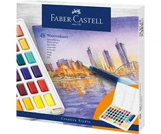 Akvareliniai dažai Faber-Castell Creative Studio, 48 spalvų