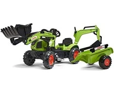 Vaikiškas traktorius su priekaba FALK CLAAS Arion Backhoe