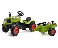 Falk Claas Minamas pedalinis traktorius su priekaba