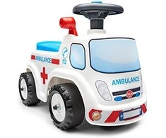 FALK Vaikiškas Automobilis Greitoji Pagalba su Klaksonu