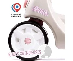 „Falk Scooter Strada Retro Ride“ mergaitei ramioms padangoms nuo vienerių metų