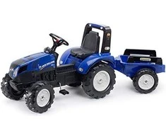 FALK pedalinis traktorius New Holland su priekaba