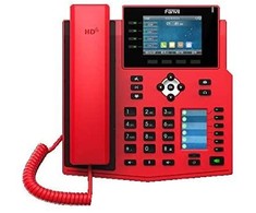 Telefonas Fanvil X5U-R telefon VoIP Juodas Raudona 16 linii Wi-Fi
