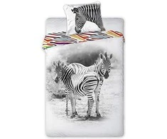 Faro Vaikiška medvilninė patalynė ZEBRA 140x200 HORSE