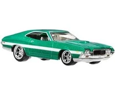 Kolekcinis modelis - Mattel Hot Wheels Premium Greiti ir įsiutę 1972 Ford Gran Torino Sport