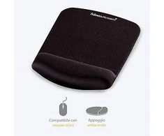 Kilimėlis pelei su riešo atrama FELLOWES PlushTouch™ (9252003), juoda sp.