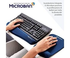 Kilimėlis pelei su riešo atrama FELLOWES PlushTouch™ (9287302), mėlyna sp.