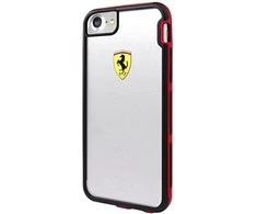 Ferrari kietas dėklas FEHCP7TR3 Apple iPhone 7/8/SE 2020 / SE 2022 skaidrus Racing Shockproof