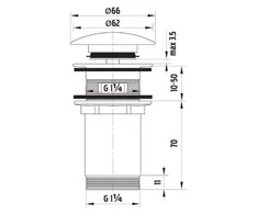 Ferro Rotondo 5 / 4 "didelis chromas (S285)