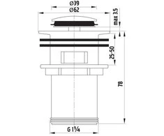 Ferro Automat- spustelėkite 5 / 4 "mažas chromas (S283)