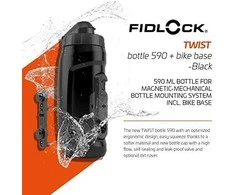 Gertuvė su laikikliu Fidlock Twist bottle 590 juoda
