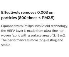 Drėkintuvas Philips FY3430/30 oro filtras 1 vnt