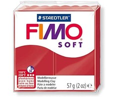 Fimo Masa plastyczna termoutwardzalna Soft świąteczna czerwień 57g