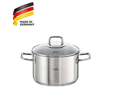 Nerūdijančio plieno puodas su stikliniu dangteliu FISSLER Viseo 2,1 l K2