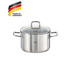 Nerūdijančio plieno puodas su stikliniu dangteliu FISSLER Viseo 3,6 l K2