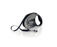Flexi FLEXI Smycz Glam Splash Crystal, S TABLE 3 m, juoda