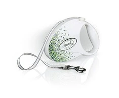 Flexi Glam Splash Leaf šuo baltas 5m