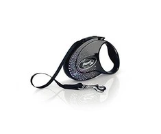 Flexi FLEXI Smich Glam Splash Mistic, S Lentelė 3 m, juoda