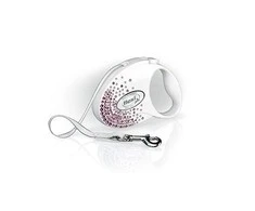 Flexi FLEXI Smich Glam Splash Rožinė, S LENTELĖ 3m, balta