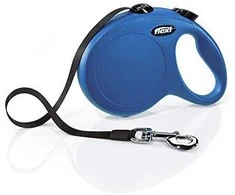 Flexi New Classic L pavadėlis šunims iki 50kg juostinis 8m mėlynos spalvos