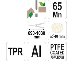 FLO ŽIRKLĖS TELESKOPIJUI 690-1030mm ALUMINIUM