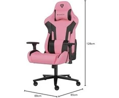 Genesis Gaming Chair Nitro 720 Atlošo apmušalų medžiaga: Eko oda, Sėdynės apmušalų medžiaga: Eko oda, Pagrindo medžiaga: Metalas, Ratukų medžiaga: Nailonas su CareGlide danga | Juodas/Rožinė