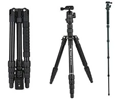Stovas - Fotopro X-go Gecko 8kg Apkrovos Talpa Monopodo Funkcija Juodas
