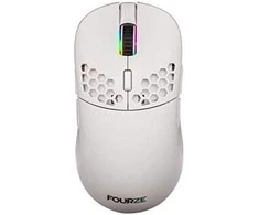 Belaidė įkraunama pelė žaidimams su RGB pašvietimu Fourze GM900, Balta