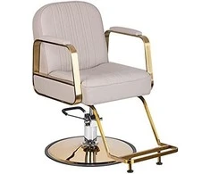 Activeshop Kirpyklos kėdė HAIR SYSTEM KIRPYMO KĖDĖ ACRI BIEGE GOLD