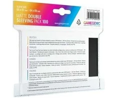 Dėlionė Gamegenic Gamegenic: Matte dviguba išplovimo pakuotė (66x91 mm / 64x89 mm) 2x100 vienetų