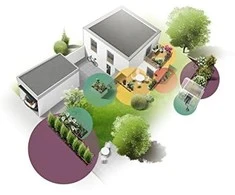 Gardena Lašelinio drėkinimo rinkinys krūmams/gyvatvorėms (50 m)