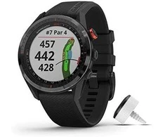 Išmanusis laikrodis Garmin Approach® S62, juodos spalvos + 3 Approach® CT10 golfo lazdos sekimo jutikliai