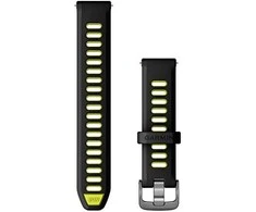 Garmin Forerunner 265S laikrodžio apyrankė, juoda/geltona, 18 mm