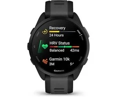 Išmanusis laikrodis Forerunner® 165 Music Juodos / pilkai melsvos spalvos