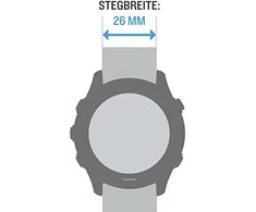 Garmin UltraFit Nailoninis laikrodžio dirželis, 26 mm, Juodas