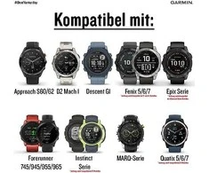 Garmin UltraFit nailoninis laikrodžio dirželis, 22 mm, juodas