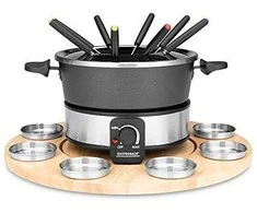 Gastroback 42566 Fondue Set Drehteller mit 8 SaucenbehÃ¤ltern