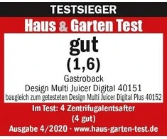 Gastroback Design Multi Juicer Digital Type Automatinė sulčiaspaudė