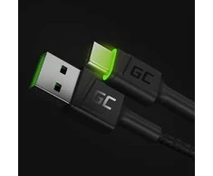 Green Cell Žalias Cell Žalias Cell USB-C kabelių komplektas 3x QC 3.0 0.3 m 1.2 m 2 m