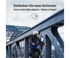 Green Cell Žalias Cell GC akumuliatorius, skirtas Ebike elektriniam dviračiui su įkrovikliu 36V 11.6Ah 417Wh Silverfish, skirtas Zündapp, Telefunken ir kt.