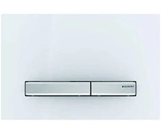 Geberit taustiņš Sigma50, 266x164 mm, balts/hroms