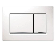 Geberit Sigma30 wc mygtukas. baltas/chromas