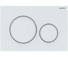 Geberit taustiņš Sigma20 New, 246x164 mm, matēts balts ar easy-to-clean pārklājumu / balts