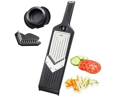 GEFU Julienne VIOLI 2.0 slicer Manual Juodas ABS synthetics, Nerūdijantis plienas