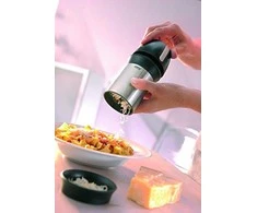 GEFU 34680 manual grater/spiralizer Juodas, Nerūdijantis plienas