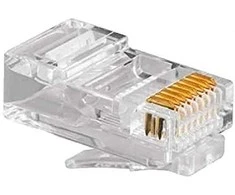 GEMBIRD PLUG3UP6/100modulinis LAN kištukas 6u auksinis padengtas - rinkinyje 100 vnt.